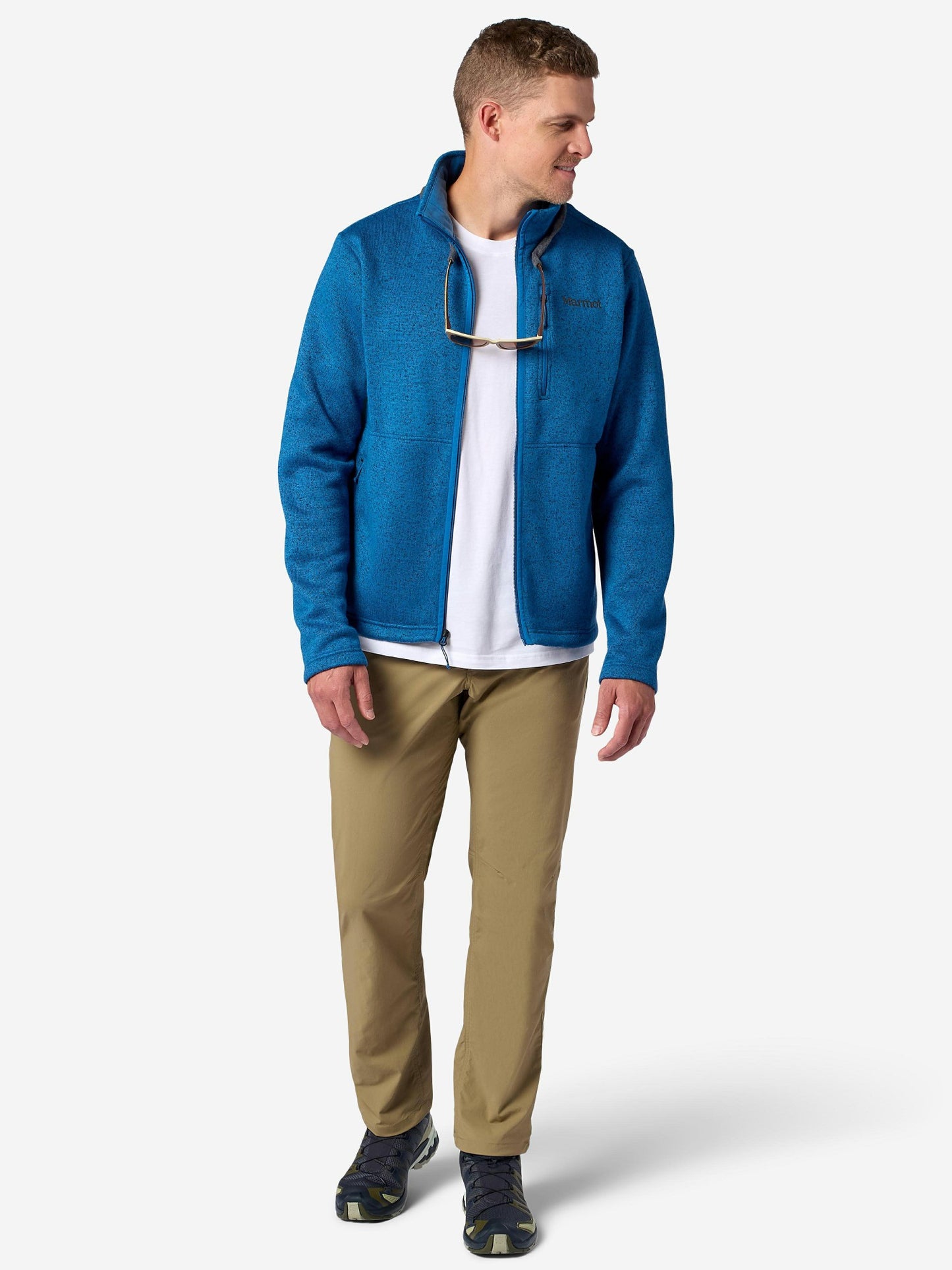 Marmot Men Drop Line Sweater Fleece Full-Zip Jacket