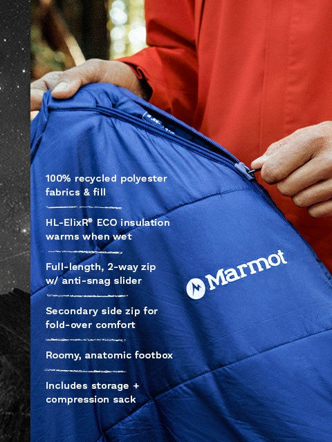 Marmot Equipment Trestles Elite Eco 20° Long Sleeping Bag