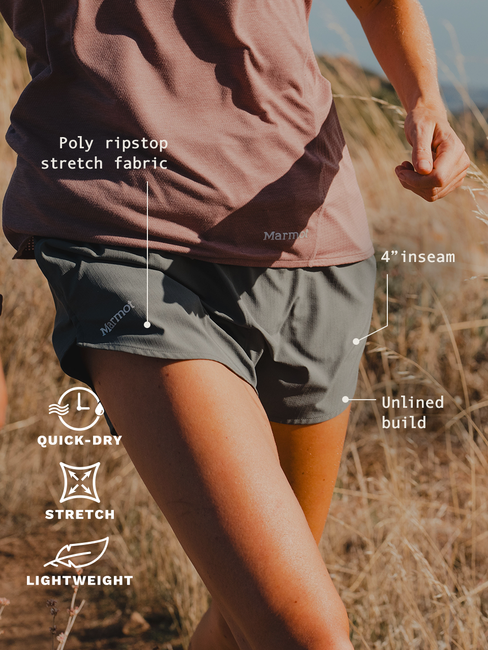 Marmot Women Upbeat Active Short 4"