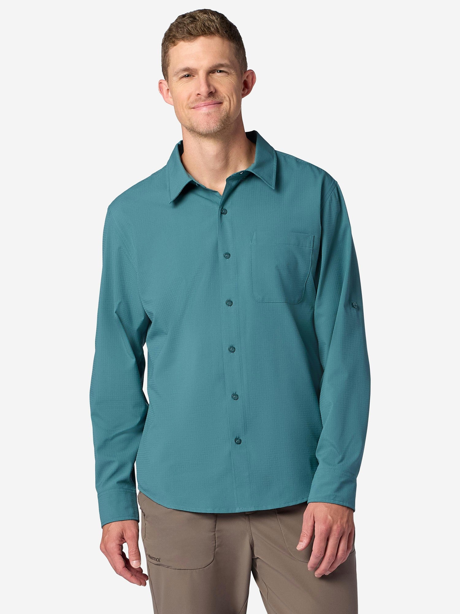 Marmot Men AirExchange Perforated Long-Sleeve Collared Shirt