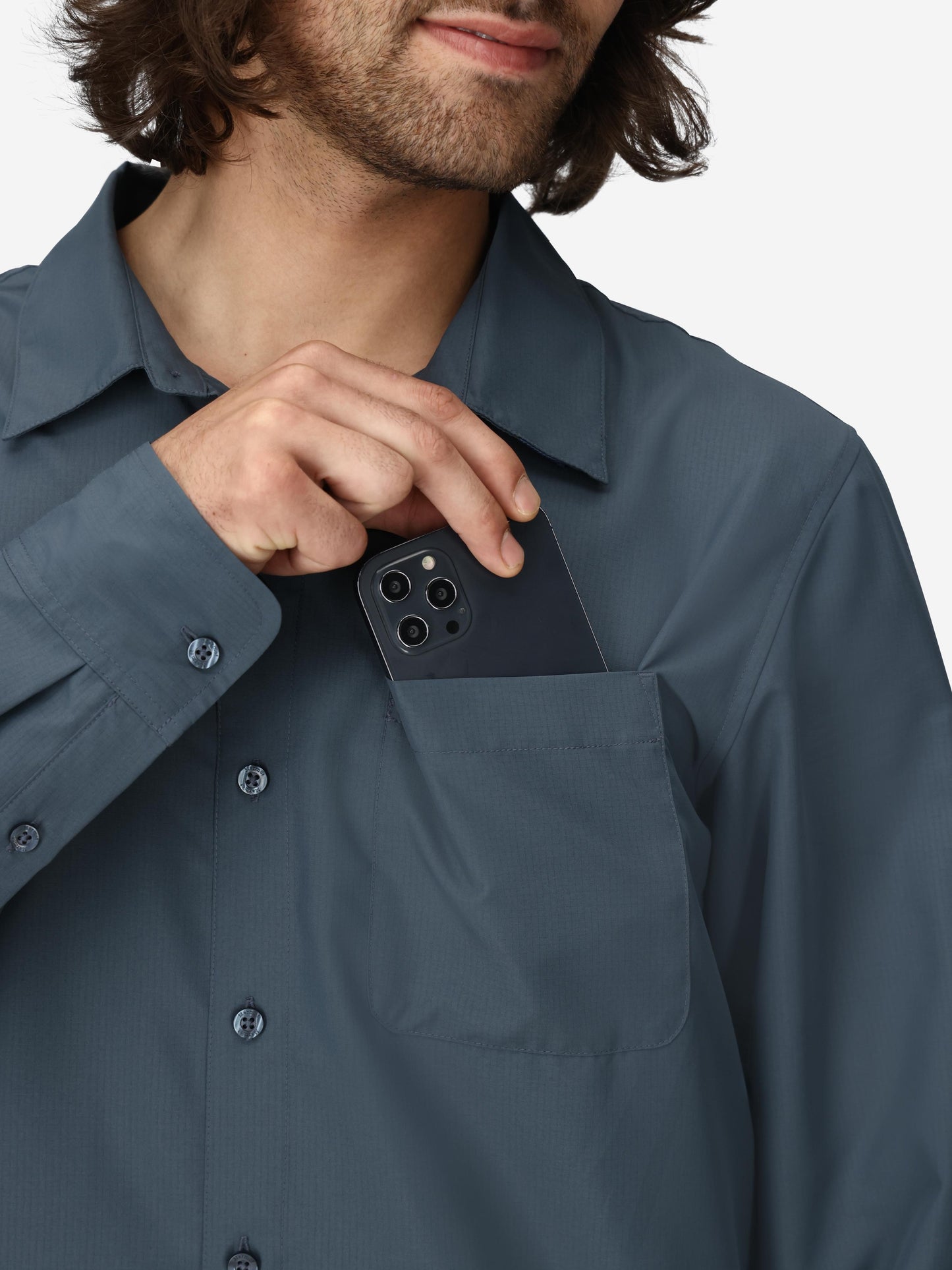 Marmot Men AirExchange UPF 40 Long-Sleeve Collared Shirt