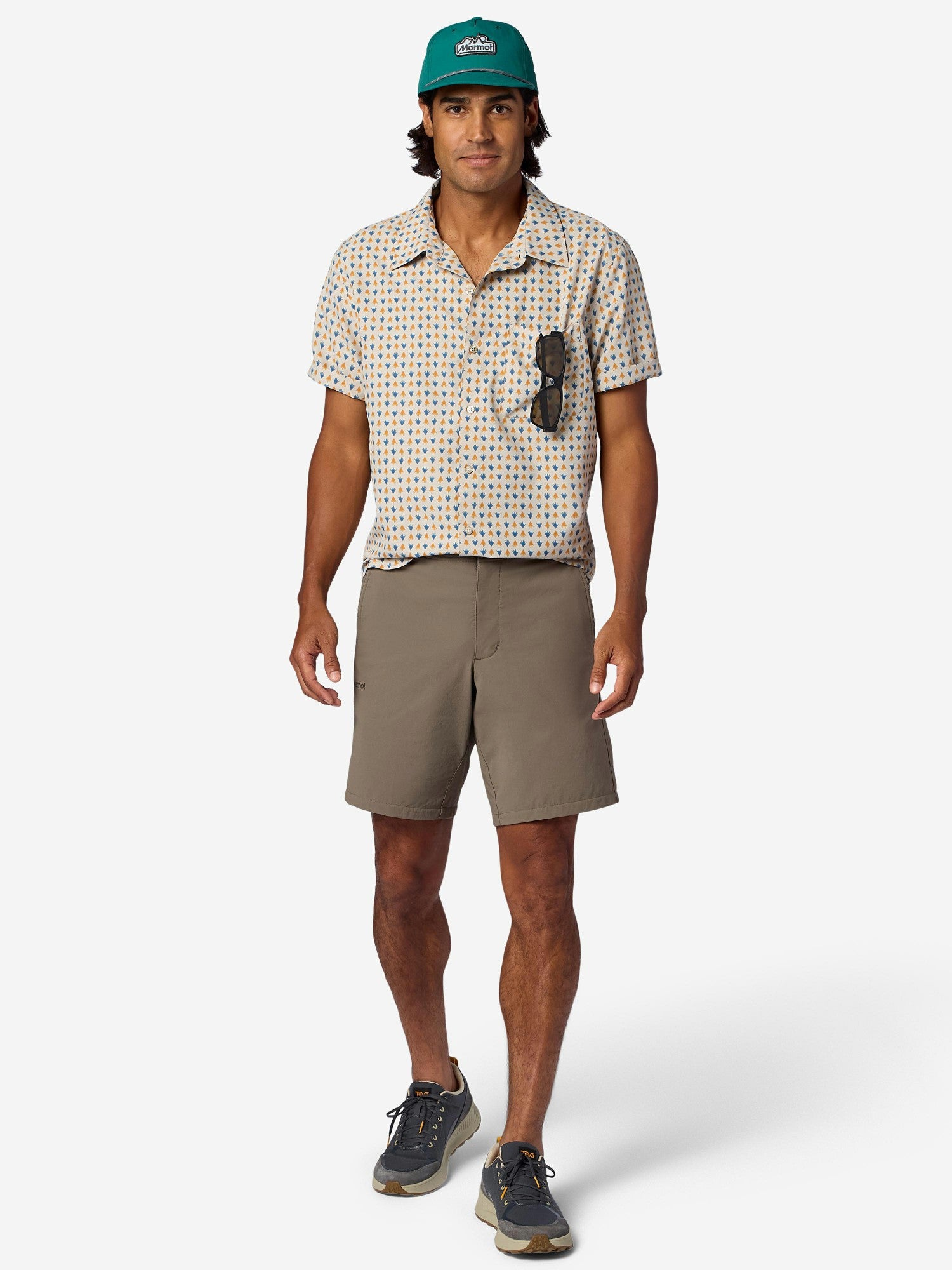 Marmot Men AirExchange UPF 40 Novelty Short-Sleeve Collared Shirt