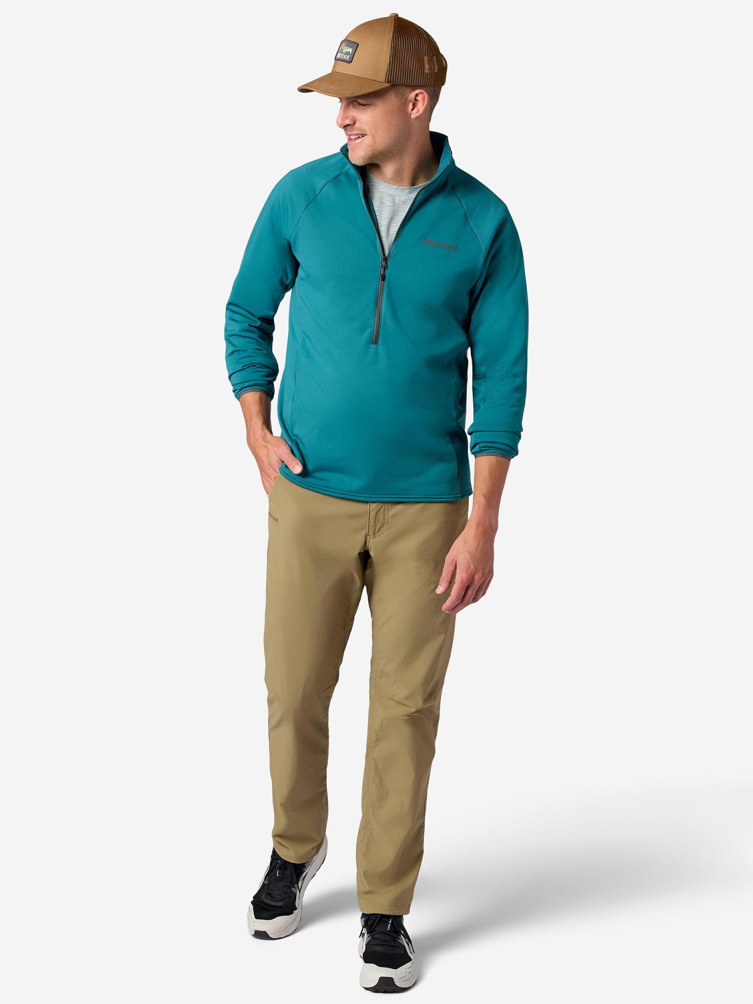 Marmot Men Leconte Tech Grid Fleece Half-Zip