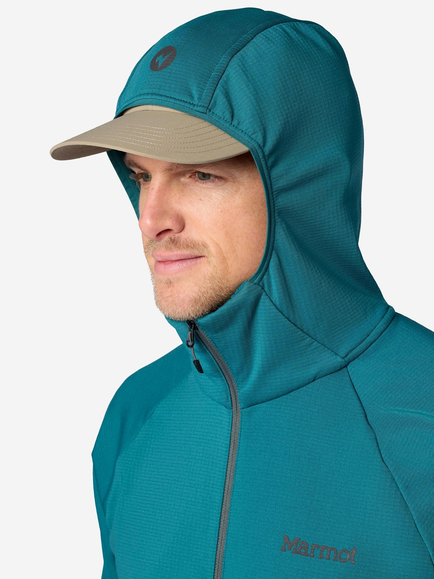 Marmot Men Leconte Tech Grid Full-Zip Fleece Hoody