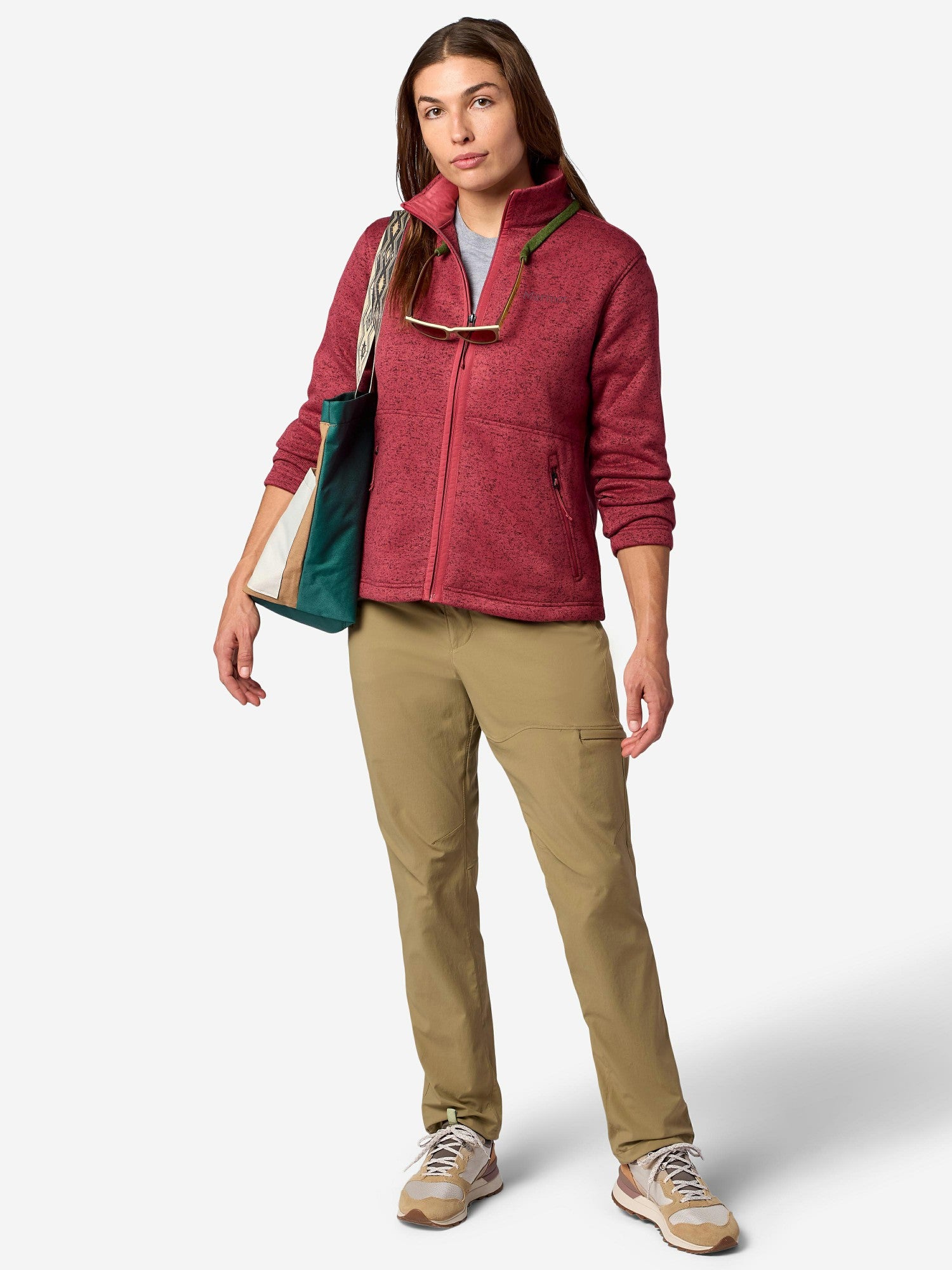 Marmot Women Drop Line Sweater Fleece Full-Zip Jacket