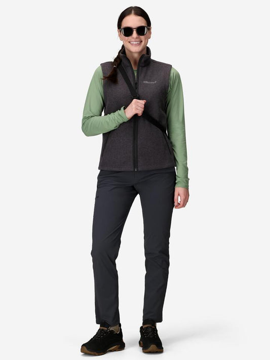 Marmot Women Drop Line Sweater Fleece Vest