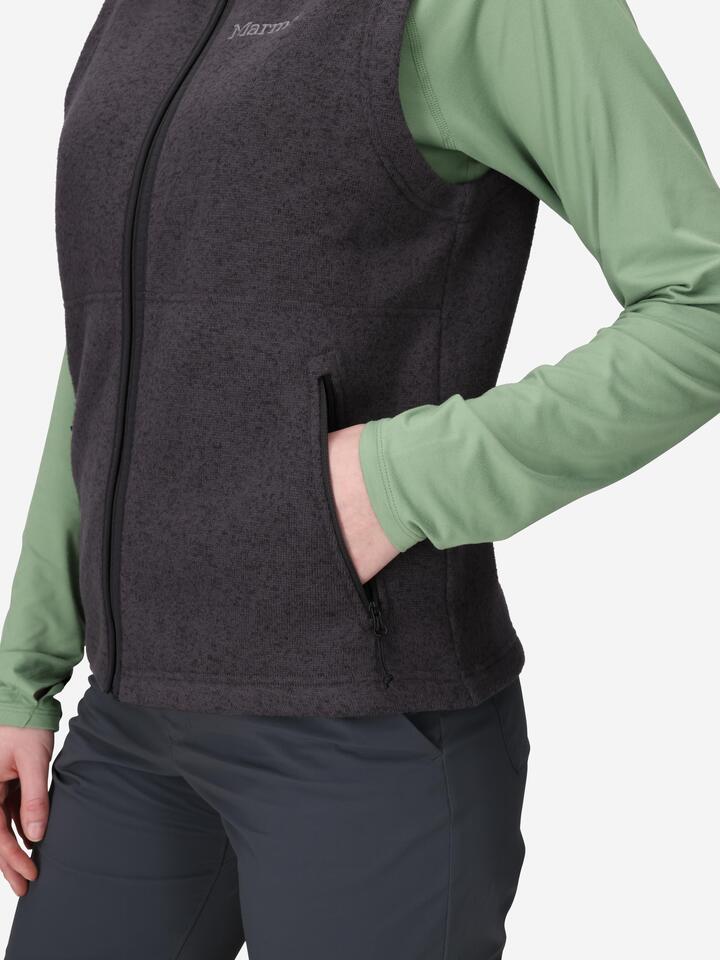 Marmot Women Drop Line Sweater Fleece Vest